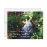 Confucius Quote -- wearable wisdom Custom Invitation
