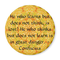 Confucius Quote  -  wearable wisdom Fridge Magnets