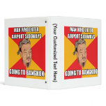Confucius Say Going to Bangkok Vinyl Binder