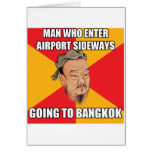 Confucius Say Going to Bangkok Greeting Cards