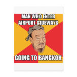 Confucius Say Going to Bangkok Post Cards