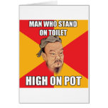 Confucius Say High On Pot Cards