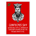 Confucius says Christmas cards