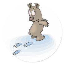 Confused Bear stickers by alternateworlds Confused Bear stickers