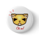 Confused cat, Oh no! buttons by PunkyMerch Confused cat, Oh no! buttons