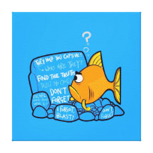 Confused Clownfish Gallery Wrap Canvas