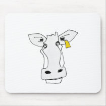 confused cow mousepads by garethstamp confused cow mousepads