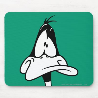 Confused Daffy Duck Face mouse pad