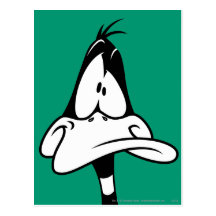 Confused Daffy Duck Face Postcards