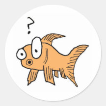 Confused Goldfish Sticker