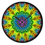 confused harmony kaleidoscope wall clocks