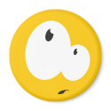 Confused Smile 2 magnets by Fany001 Confused Smile 2 magnets