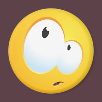 Confused Smile magnets