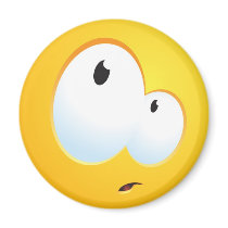 Confused Smile Fridge Magnets