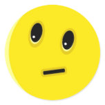Confused Smiley Face stickers