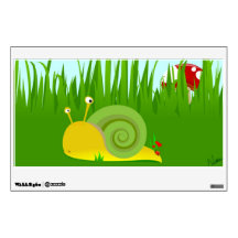 Confused Snail Wall Decal