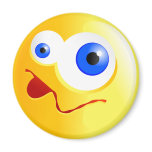 Confused Yellow Smilie magnets