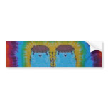 Conga Drum Tie Dye Bumper Stickers
