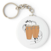 Conga Drums Keychain