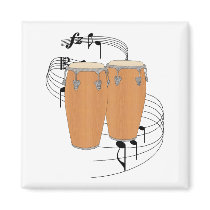 Conga Drums magnets by nakedzealot Conga Drums magnets