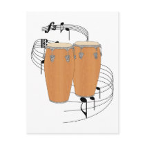 Conga Drums Post Cards
