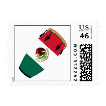 Conga Flag Mexico postage