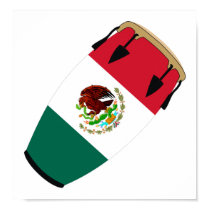 Conga Flag Mexico posters