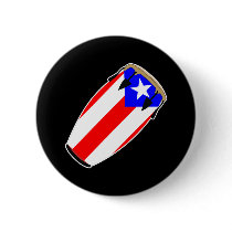 Conga Flag Puerto Rico buttons