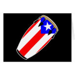 Conga Flag Puerto Rico cards