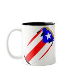 Conga Flag Puerto Rico mugs