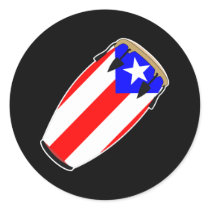 Conga Flag Puerto Rico stickers