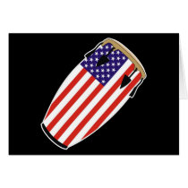 Conga Flag USA Card