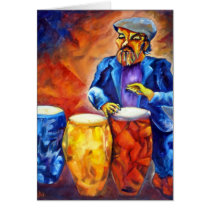 CONGA MAN GREETING CARDS