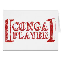 Conga Player Greeting Card
