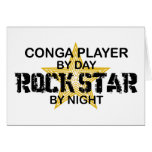 Conga Player Rock Star by Night cards