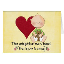 congatulations adoption card cards