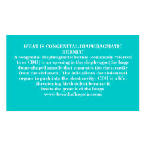 Congenital Diaphragmatic Hernia Awareness Cards business cards by Breath_of_Hope_Inc Congenital Diaphragmatic Hernia Awareness Cards business cards