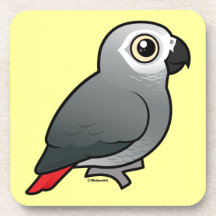 Congo African Grey Drink Coaster