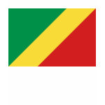Congo-Brazzaville Flag Map Spaghetti Top