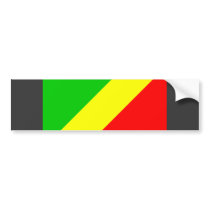 Congo Brazzaville Flag bumper stickers