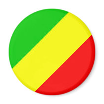 Congo Brazzaville Flag magnets