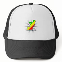 Congo Brazzaville Flag Map 2.0 Trucker Hat