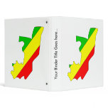 Congo Brazzaville Flag Map full size binders