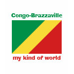 Congo-Brazzaville Flag Map Text Ladies Baby Doll