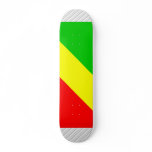 Congo Brazzaville Flag Skate Deck