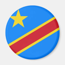 congo democratic refrigerator magnet