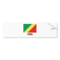 Congo Flag bumper stickers