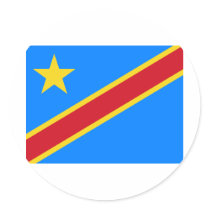 Congo flag CD Stickers