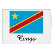 Congo Flag Design cards by flagshirt Congo Flag Design cards