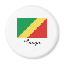 Congo Flag Design magnets